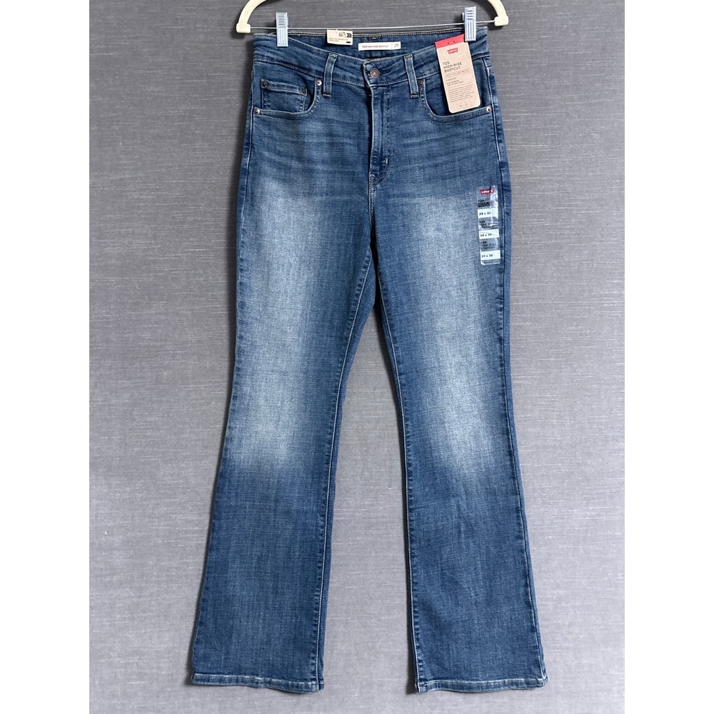 Levis‎ 725 Jeans 29x30 High Rise Bootcut Blue Cotton Stellar Stretch Classic